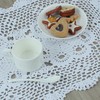 kilofly Crochet Cotton Lace Table Placemats Doilies Set, 2pc, Oblong,