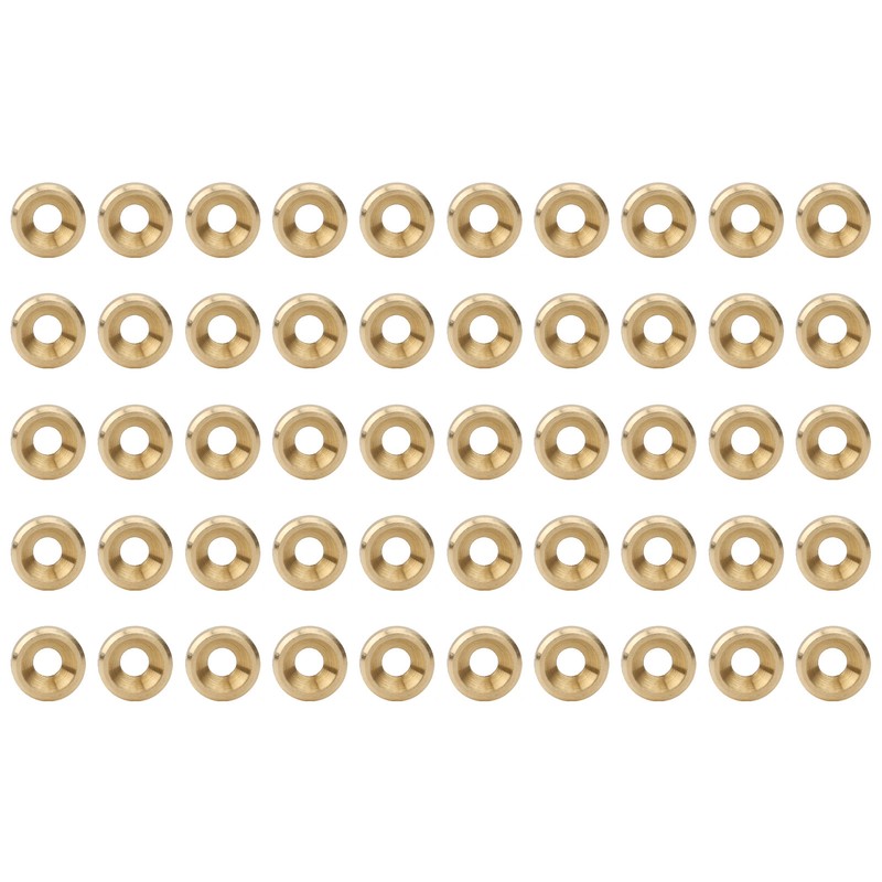 50Pcs Countersunk Screw Washer CNC Pure Copper Flat Head Gasket