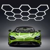 cezelux Hexagon LED Lights Hexagon Garage Lights,13 Honeycomb 54packs 6500K