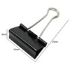 FZGUSYAF 80PCS Foldback Clips 15MM Black Paper Clamps Binder