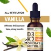 (2 Pack) Organic Vitamin D3 K2 Drops with MCT Oil