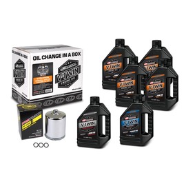 V-Twin Oil Change Kit Mineral w/Chrome Filter, Evolution