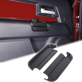 Aunginsy Car Door Handle Storage Organizer Baffle Compatible with Toyota FJ Cruiser 2007-2021 Front Door Handle Armrest Tray Glove Pallet Box Cover Side Door Grab Handle Groove Storage Box Accessories