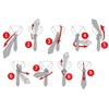 BrightPocket Mens Tie Solid Satin Colors Neckties For Wear at