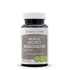 Secrets of the Tribe - Nerve Secret, Healthy Nerves Formula, Herbal Supplement Blend (60 Capsules)
