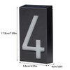 Solar House Number Solar Powered 1000mAh Rechargeable LED Illuminated Address