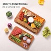 2 Packs Wood Cutting Board, Carbonized Bamboo Cutting Boards Set