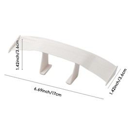 votuyet 3Pcs White Car Spoiler Wings,which can be Used for improving Your car's Aerodynamics, reducing Drag, and Increasing Fuel Efficiency.