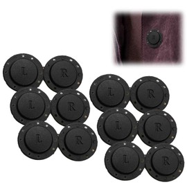 Magnetic Button Magnet, Press Studs Magnetic for Sewing, Black, Diameter 26 mm, 6 Pairs, Press Studs for Sewing, Crafts, Clothing, Bag, Scrapbooking, DIY Sewing Crafts Sewing Accessories