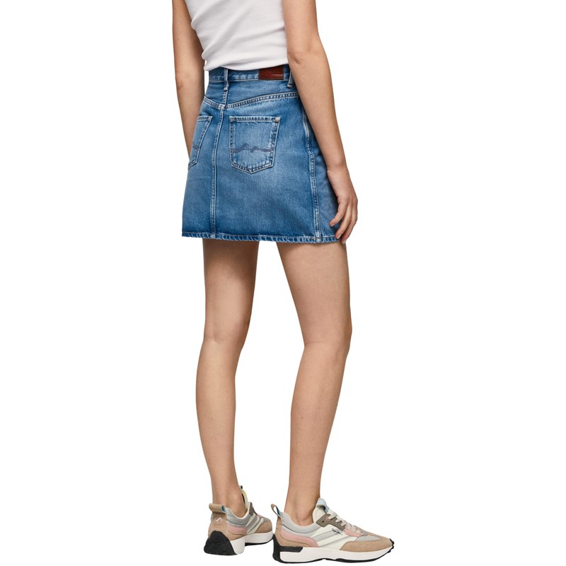 Pepe Jeans Women's Rachel Skirt, Blue (Denim-hq6)