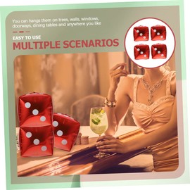 jojofuny 32pcs Cube Dice Balloons for Theme Party Decoration Aluminum Foil Balloons for Game Night Decor Festival Atmosphere at