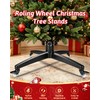 Rolling Christmas Tree Stand Heavy Duty for Up to 7.5