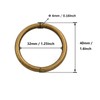 Conector de hebilla de metal de 1-1/4 pulgadas, bucles redondos
