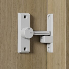 Sliding Door Latch Lock C3 (White) Lock 10ea