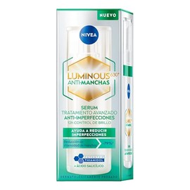 NIVEA LUMINOUS630 Anti-manchas Serum Facial Anti-imperfecciones (30 ml) - Con cido Hialurnico, cido Saliclico y Extracto de T Verde, para una Piel... 