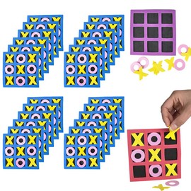 The Dreidel Company Foam Tic-Tac-Toe Game, Great for Bag Fillers, Party Events, Birthdays, Classroom Prizes, and Much More - Foam (24-Pack)