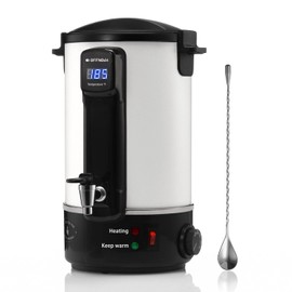 OFFNOVA Wax Melter for Candle Making, 6L Large Wax Melting Pot with Heating Core Spout & Digital Display, Ideal for Business or Craft(White)