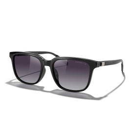 MERRY'S Unisex Rectangle Polarized Sunglasses Vintage Sun Glasses For Men/Women Aluminum Legs, Black Frame/Black Gradient Lens/Black Temples, Lens Width: 55 Millimeters