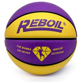 REBOILPHASE Size 3 Basketball 22” Basketball Gift, Kids Basketball, Toddler Basketball, Boys Girls Basketballs -Purple