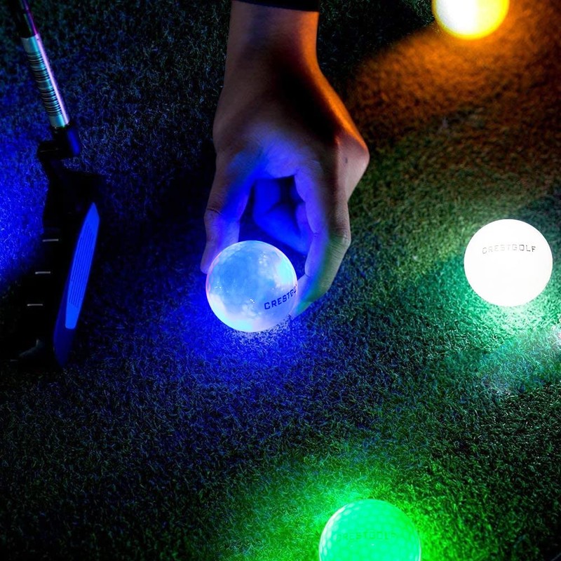 Crestgolf Glowing Golf Balls New Popular 6 Pack Night Glowing