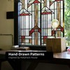 Flortlias Faux Stained Glass Effect Window Privacy Film, Original Hand