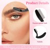 4Pcs Durable Metal Foldable Eyelash Comb with Metal Teeth Design,