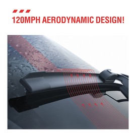 4 Wipers 16"/14"/14"/10“ Windshield Wiper Blades with Rear Wiper Blade Fit for Toyota FJ Cruiser 2014 2013 2012 2011 2010 2009 2008 2007 (Set of 4) J/U Hook