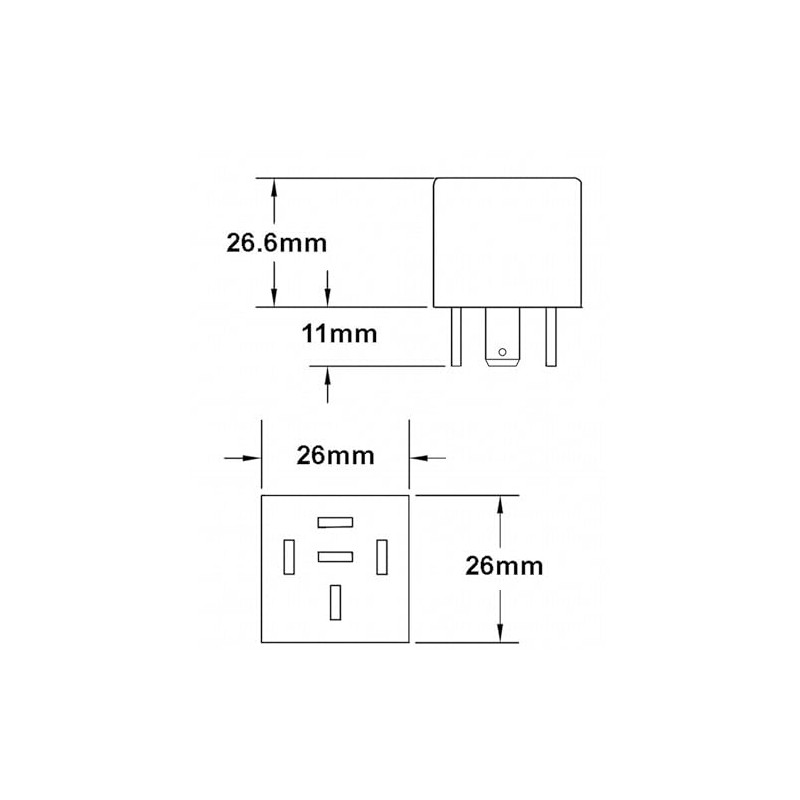 HELLA 931680017 Mini High Capacity Potted 20/40 Amp SPDT Relay