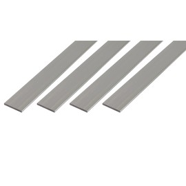 Alberts 498221 Flat Bar Aluminium Natural 1000 x 30 x 2 mm Set of 4