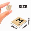 450pcs Wood Texture A-Z Capital Letter Tiles Cardstock Tiles for