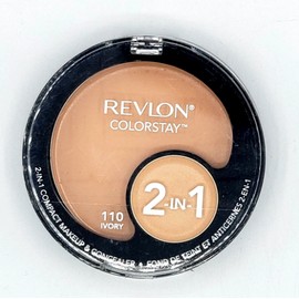 NEW Revlon Colorstay 2-in-1 Compact Makeup and Concealer- 110 IVORY