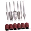 Mikinona 1set Nail Polishing Tool Set Manicure Kit Frosted Red