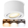 Celi-1 Surface-Mounted Spotlights in Aluminium, White / Black, with LED