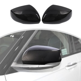 CheroCar Side Door Rearview Mirrors Cover Rear View Mirror Caps Trim Exterior Accessories for Jeep Grand Cherokee 2021+,Carbon Fiber Grain…