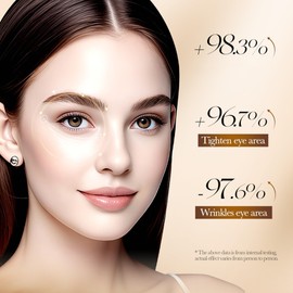 DLZZRS Rice Essence Eye Cream, Rice Essence Anti-Wrinkle Eye Cream With 70% Rice Essence Extract, Deep Moisturizing Nourish Reduce Dark Circles Under Eye Cream For Fine Wrinkles & Puffiness Treatment