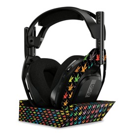 MightySkins Carbon Fiber Skin Compatible with Astro A50 Wireless Headphones + Base Station (Gen 4) - Sticky Icky Icky | Protective, Durable Textured Carbon Fiber Finish | Easy to Apply