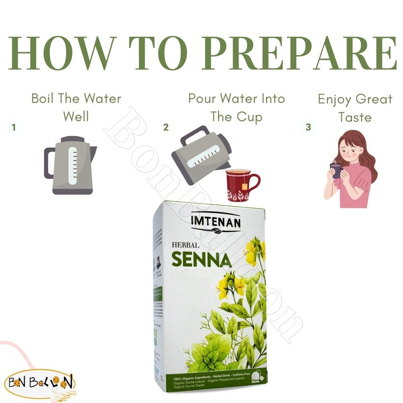 Imtenan Natural Drink Herbal Senna Herbal Tea Bags Herbals Herb