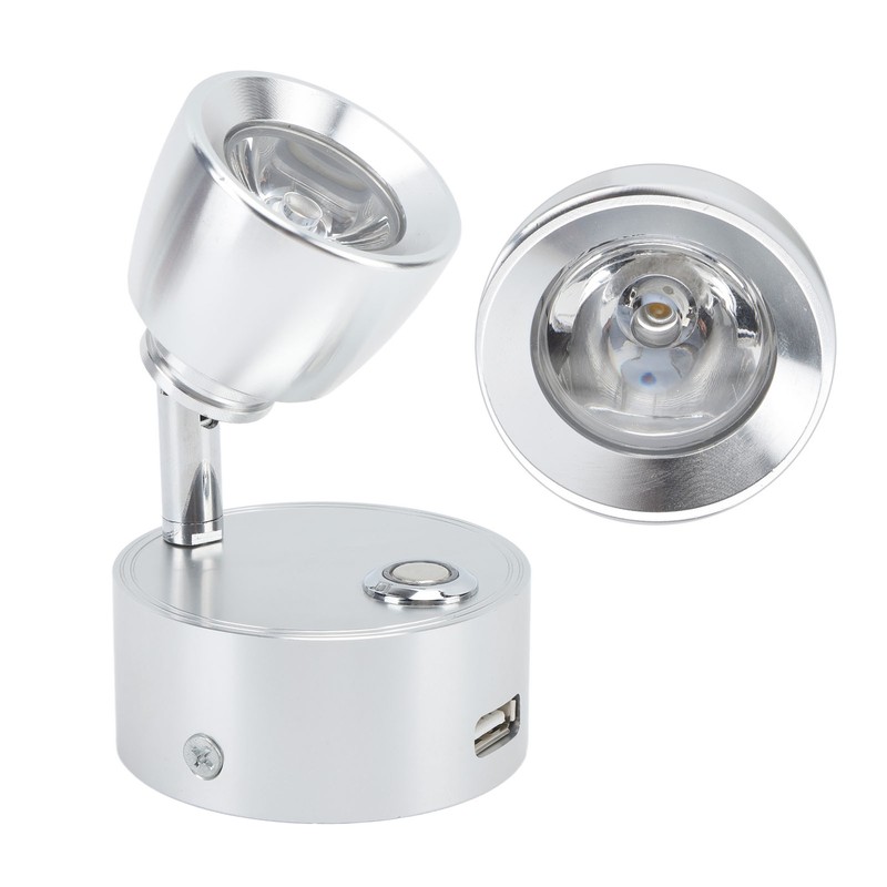 RV Reading Light LED Indoor Bedside Lamp Boat Yacht USB