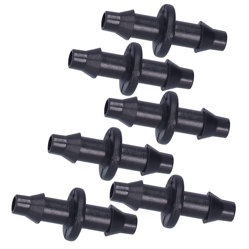 Deror 100pcs 4/7 Hose Connector 2 Way Watering Drip Connector