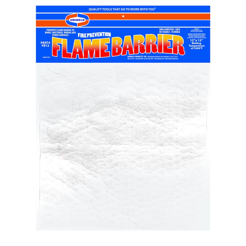 Uniweld FB12 Flame Barrier, 12" x 12"