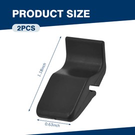 Downhill 2PCS Air Filter Housing Clip, ABS Plastic Air Filter Grille Top Cover Latch, Compatible with Honda Fit 2009-2020, Insight 2000-2006, Accord 2018-2022 Accessories (Black)