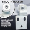 Blulu 16 Pack Sliding Closet Door Roller Kit Include Screws