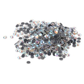 Tofficu 1400pcs Crystal AB Rhinestones Flatback 3mm Hotfix Rhinestones for DIY Clothes and Bags for Jewelry Decoration and Craft Supplies