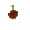 New Empty Maple Syrup Leaf Shaped 12 pc Embossed Glass