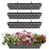 4 Pack 30 Inch Window Boxes Planters Railing Planter Box