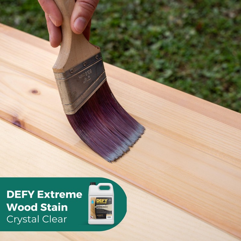 DEFY Extreme Crystal Clear Outdoor Wood Stain and Sealer in