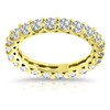 Hoops & Loops Yellow Gold Flashed Sterling Silver Cubic Zirconia