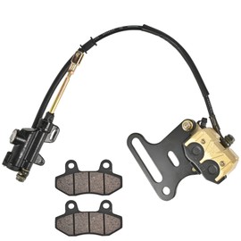 Trkimal Rear Brake Master Cylinder & Caliper Replacement for Chinese Dirt Pit Bike Baja SSR Apollo Taotao Roketa Sunl SSR 50cc 70cc 90cc 110ccc 125cc 200cc Fit 15mm Wheel Shaft(B Rear Master Cylinder)