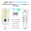 LFLAMPON 10pcs G4 LED Bulbs AC110V-130V Dimmable, 2.6W Equivalent to