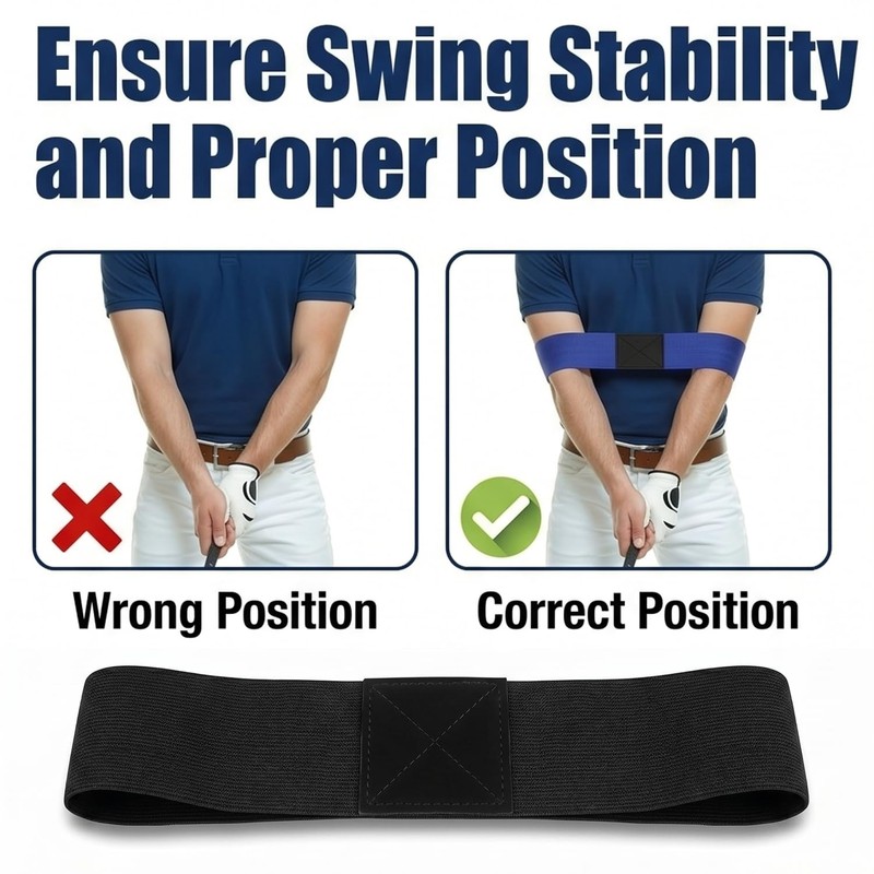 NADUSEP Golf Wrist Brace with Arm Band, Golf Swing Training